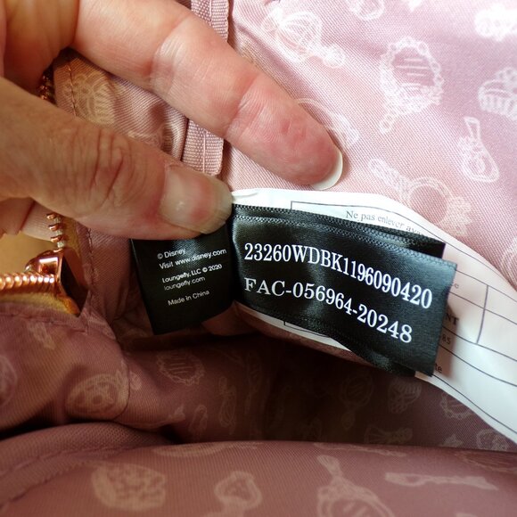 Loungefly Princess Sketch Cinderella Aurora Moana Jasmine Belle Mini Backpack - Picture 13 of 16